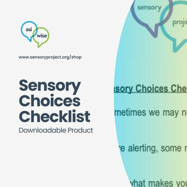 a marketing image to purchase a downloadable sensory choices checklist