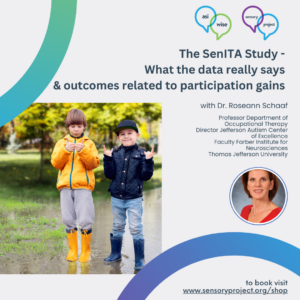 A picture of Dr Schaaf with text describing the webinar series and this webinar about the SenITA study.